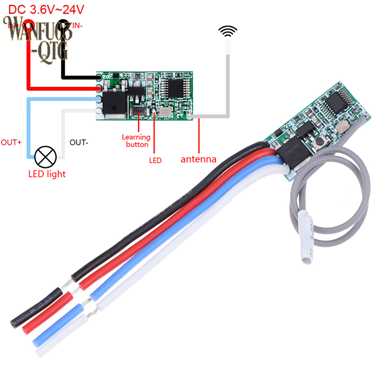 433Mhz Receiver Module - สินค้าขายดี รีเลย์รับสัญญาณ RF 1 ช่อง 433Mhz