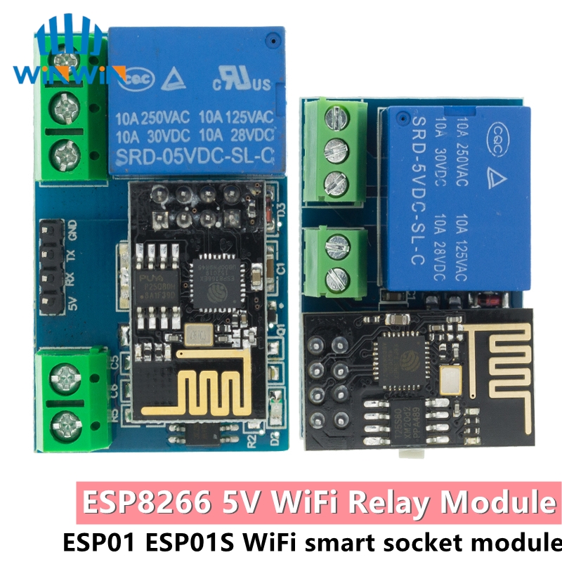 Home Automation With Arduino - โมดูลรีเลย์ WiFi 5V สำหรับสมาร์ทโฮม ESP8266 ESP-01S