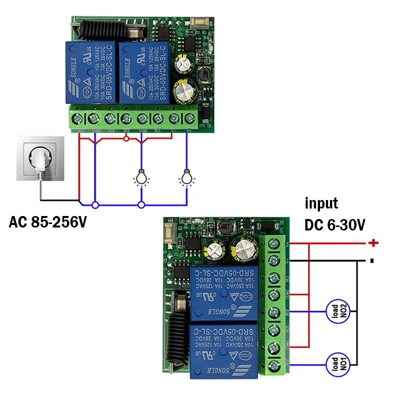 โมดูลรีเลย์รับสัญญาณ 10A 433MH - 433Mhz Receiver Module บทวิจารณ์และราคา