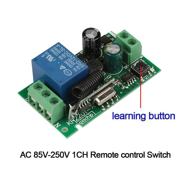 Universal 433 MHz AC 220V 1ช่อ - 433Mhz Receiver Module บทวิจารณ์และราคา