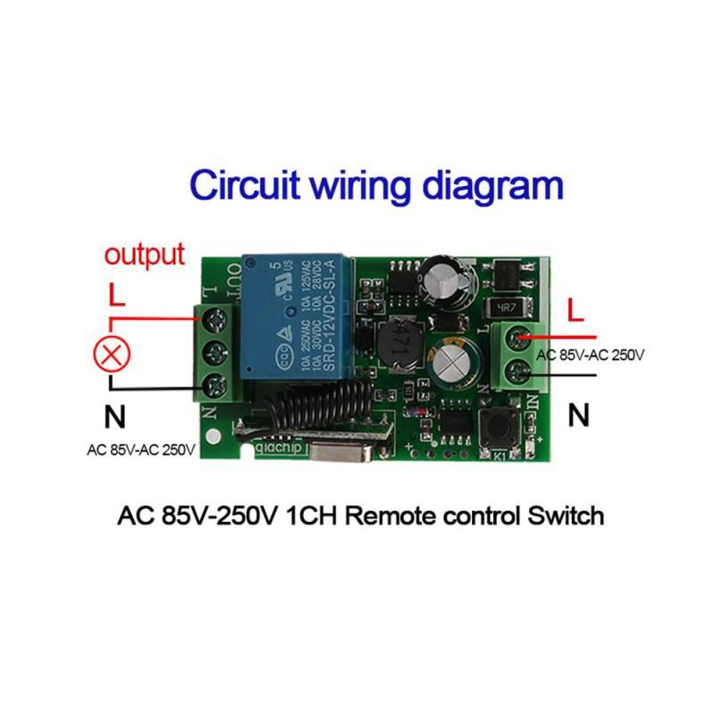 Universal 433 MHz AC 220V 1ช่อ - 433Mhz Receiver Module บทวิจารณ์และราคา