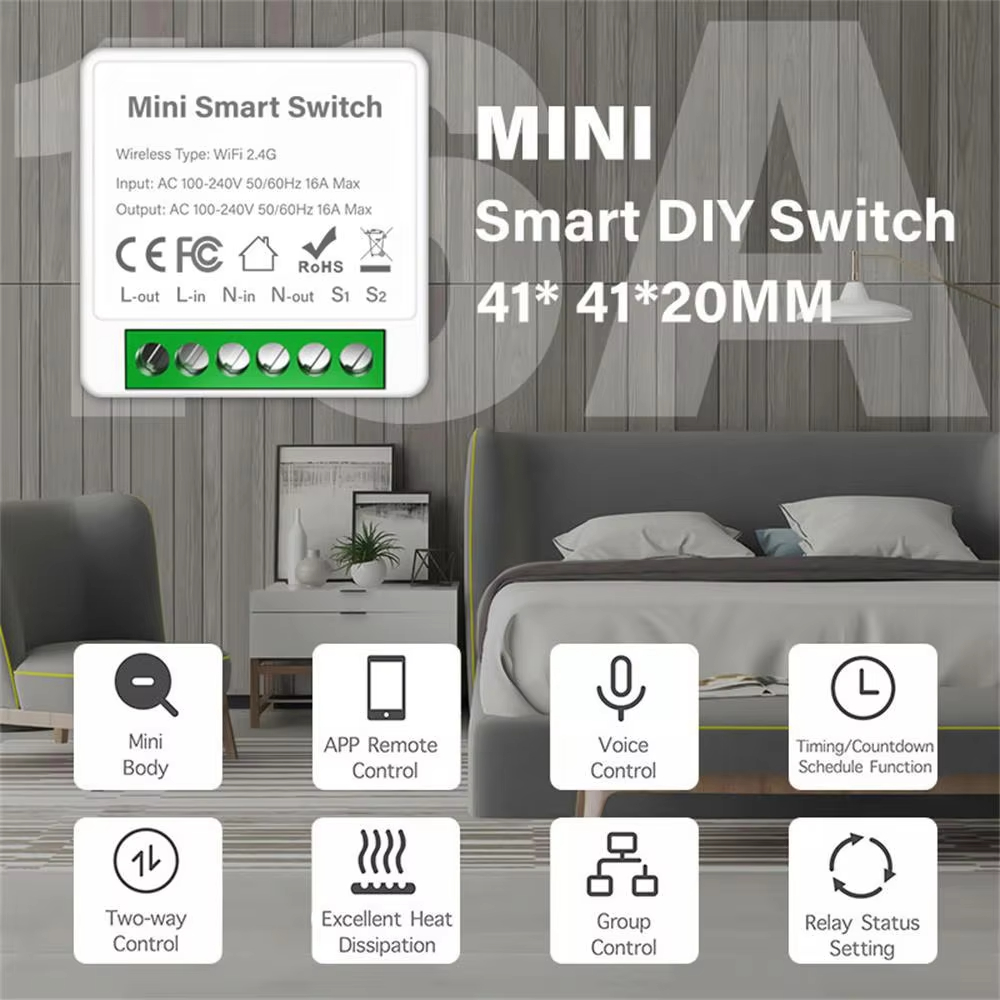 ไวไฟ ซิกบี 3.0 มินิสมาร์ทสวิตช - Home Automation Diy บทวิจารณ์และราคา