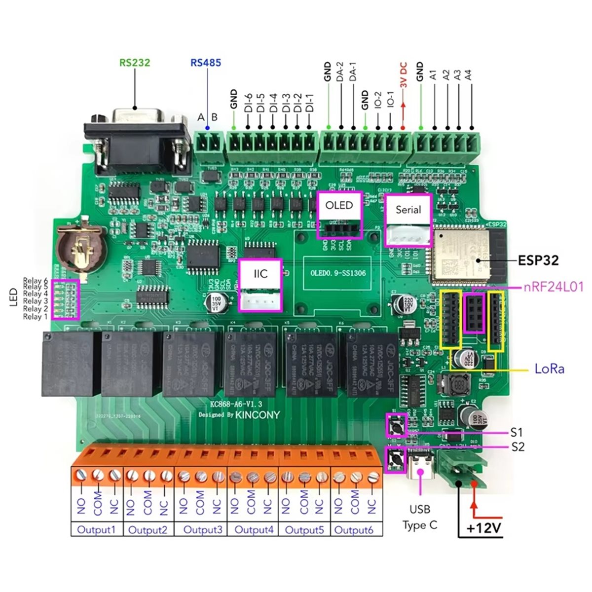 บอร์ดพัฒนา KC868-A6 รองรับ MQT - Home Automation System Diy บทวิจารณ์และราคา